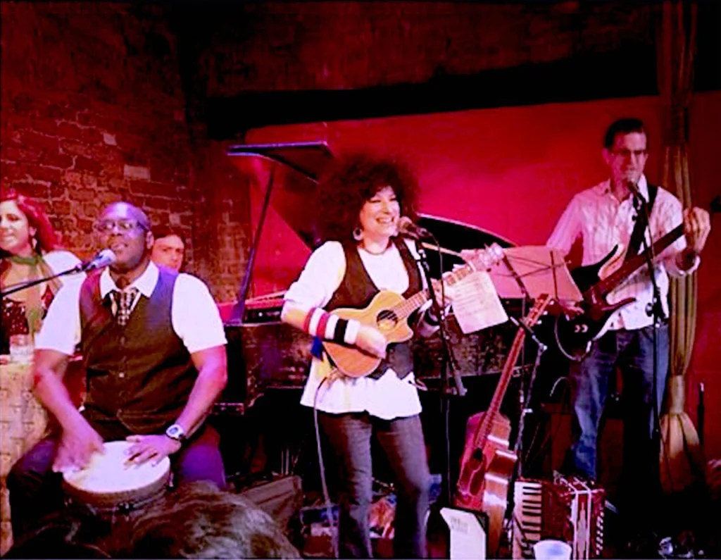Performing the Roses For Panjo music with the "RoseBuds" at NYC's Rockwood Music Hall